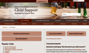 Oregonchildsupport.gov thumbnail