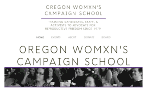 Oregonwomenscampaignschool.org thumbnail