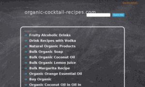 Organic-cocktail-recipes.com thumbnail