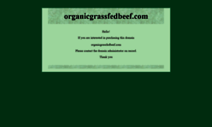 Organicgrassfedbeef.com thumbnail