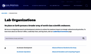 Organizations.lanl.gov thumbnail