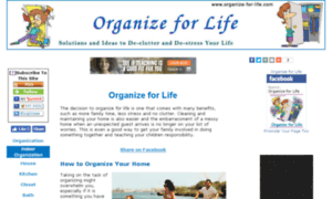 Organize-for-life.com thumbnail