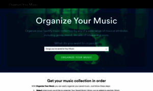 Organizeyourmusic.playlistmachinery.com thumbnail