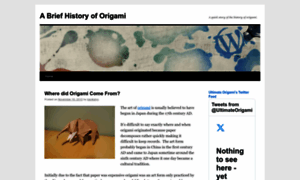 Origamihistory.wordpress.com thumbnail