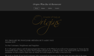 Originswinebar.co.uk thumbnail