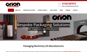 Orionpackaging.co.uk thumbnail