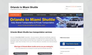 Orlandotomiamishuttle.com thumbnail