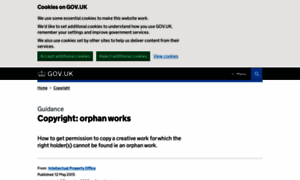 Orphanworkslicensing.service.gov.uk thumbnail
