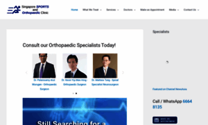 Orthopaedicclinic.com.sg thumbnail