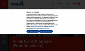 Orthopaedische-uniklinik.de thumbnail