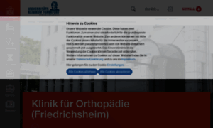 Orthopaedische-universitaetsklinik.de thumbnail