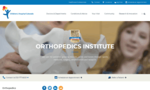 Orthopedics.childrenscolorado.org thumbnail