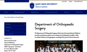 Orthopedics.slu.edu thumbnail