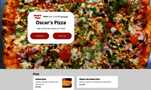 Oscarspizzamenu.com thumbnail