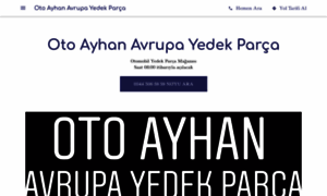 Oto-ayhan-avrupa-yedek-parca.business.site thumbnail