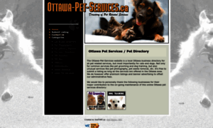 Ottawa-pet-services.ca thumbnail