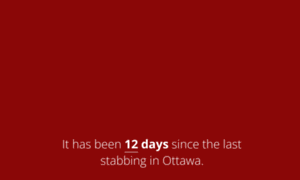 Ottawa.dayswithnostabbings.ca thumbnail