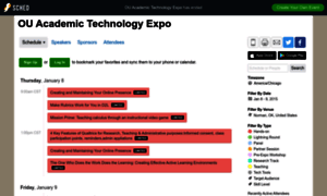 Ouacademictechnologyexpo2015.sched.org thumbnail