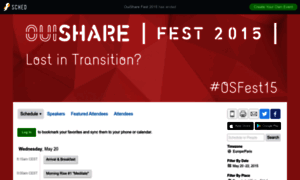Ouisharefest2015.sched.org thumbnail