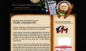 Ourcanadadreamdiary.blogspot.com thumbnail