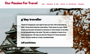 Ourpassionfortravel.com thumbnail