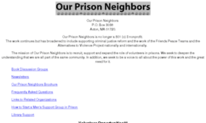 Ourprisonneighbors.org thumbnail