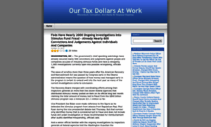 Ourtaxdollarsatwork.wordpress.com thumbnail