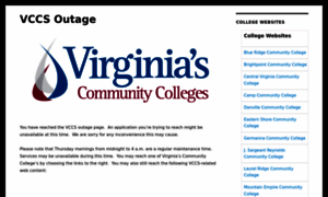 Outage.vccs.edu thumbnail