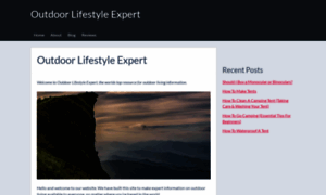 Outdoorlifestyleexpert.com thumbnail