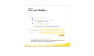 Outlook.wfubmc.edu thumbnail