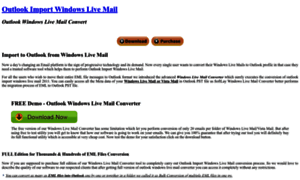 Outlook.windowslivemailconverter.com thumbnail