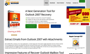 Outlook2007recovery.com thumbnail