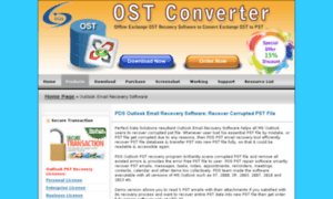 Outlookemailrecovery.ostconverter.com thumbnail