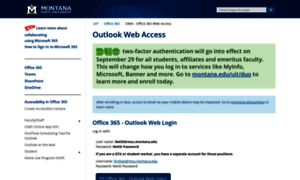 Outlookweb.montana.edu thumbnail