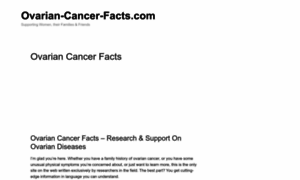 Ovarian-cancer-facts.com thumbnail