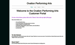 Ovationperformingarts.studioware-online.com thumbnail