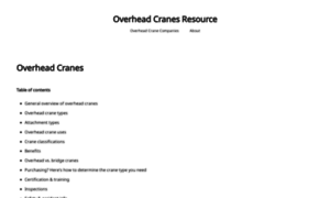 Overhead-cranes.org thumbnail