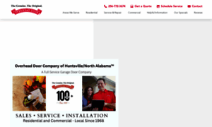 Overheaddoorcompanyofhuntsville.com thumbnail