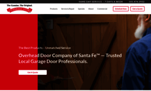 Overheaddoorsantafe.com thumbnail