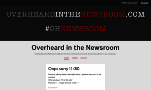 Overheardinthenewsroom.com thumbnail