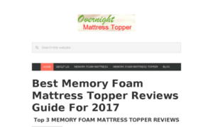 Overnightmattresstopper.com thumbnail