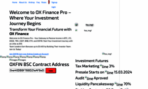 Oxfinancepro.com thumbnail