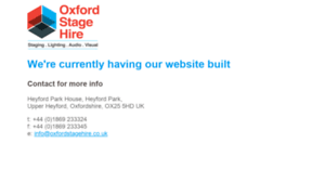 Oxfordstagehire.co.uk thumbnail