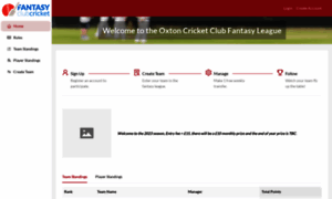 Oxton.fantasyclubcricket.co.uk thumbnail