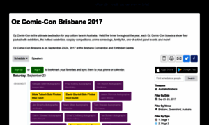 Ozcomicconbrisbane2017.sched.com thumbnail