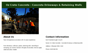 Ozcreteconcrete.searchsite.com.au thumbnail