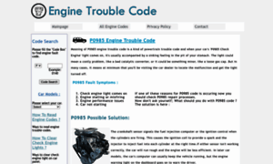 P0985.enginetroublecode.com thumbnail