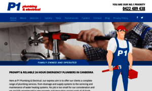 P1plumbingandelectrical.com.au thumbnail