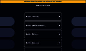 Paballet.com thumbnail