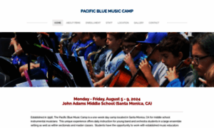 Pacificbluemusiccamp.com thumbnail